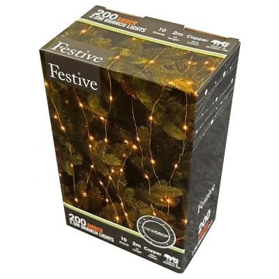 Amber Multistrand Fairy Lights